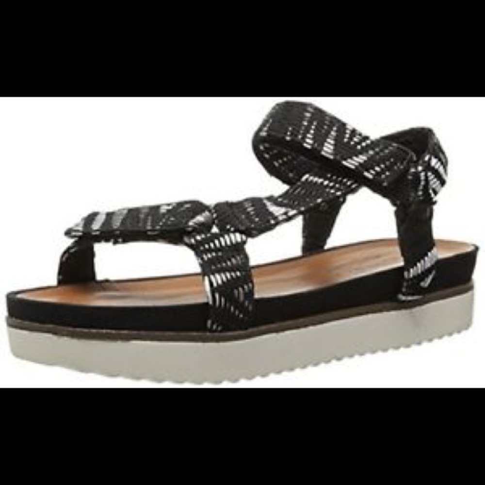 Velcro platform sandals